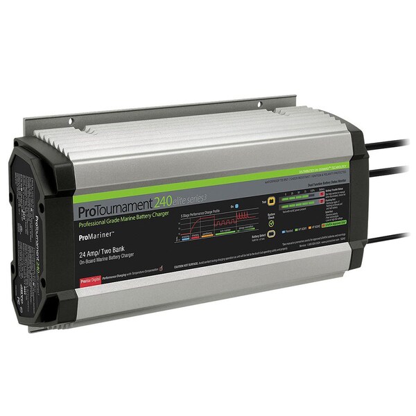 Promariner ProTournament 240 Elite Series3 3-Bank On-Board Marine Battery Charger 53243 - main